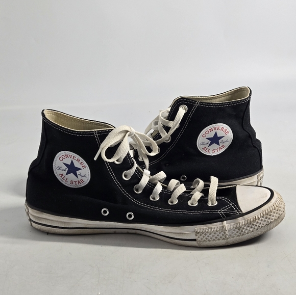 Converse Black and White High-Top Sneakers 11.5M 13.5W - Picture 4 of 8